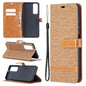 Lite Color Matching Denim Texture Horizontal Flip Leather Case with Holder & Card Slots & Wallet & Lanyard, For Huawei P smart 2021 / Y7a, For Samsung Galaxy A12