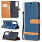 Lite Color Matching Denim Texture Horizontal Flip Leather Case with Holder & Card Slots & Wallet & Lanyard, For Huawei P smart 2021 / Y7a, For Samsung Galaxy A12