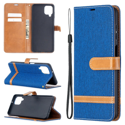 Lite Color Matching Denim Texture Horizontal Flip Leather Case with Holder & Card Slots & Wallet & Lanyard, For Huawei P smart 2021 / Y7a, For Samsung Galaxy A12