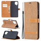 Lite Color Matching Denim Texture Horizontal Flip Leather Case with Holder & Card Slots & Wallet & Lanyard, For Huawei P smart 2021 / Y7a, For Samsung Galaxy A12