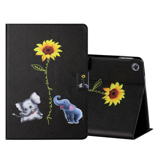 Colored Drawing Horizontal Flip Leather Case with Holder & Card Slots & Sleep / Wake-up Function
