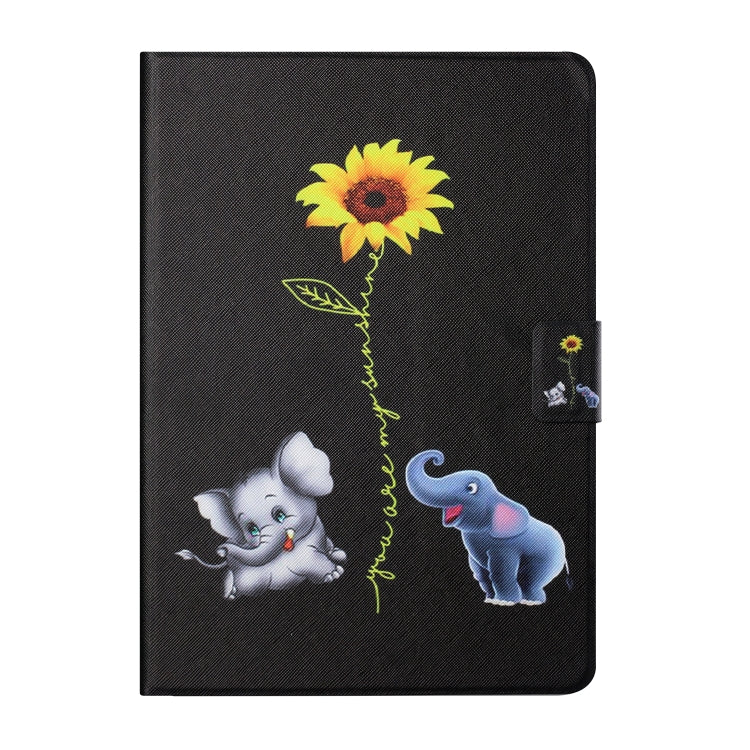 Colored Drawing Horizontal Flip Leather Case with Holder & Card Slots & Sleep / Wake-up Function
