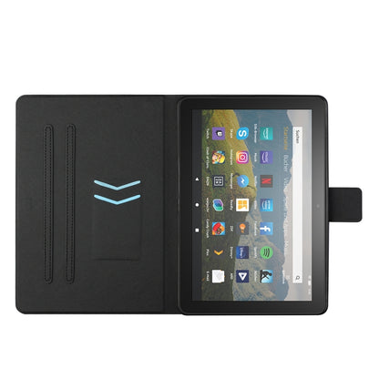 Colored Drawing Horizontal Flip Leather Case with Holder & Card Slots & Sleep / Wake-up Function