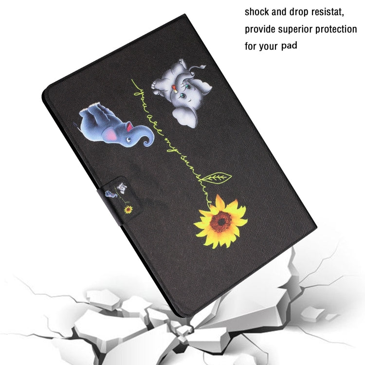 Colored Drawing Horizontal Flip Leather Case with Holder & Card Slots & Sleep / Wake-up Function