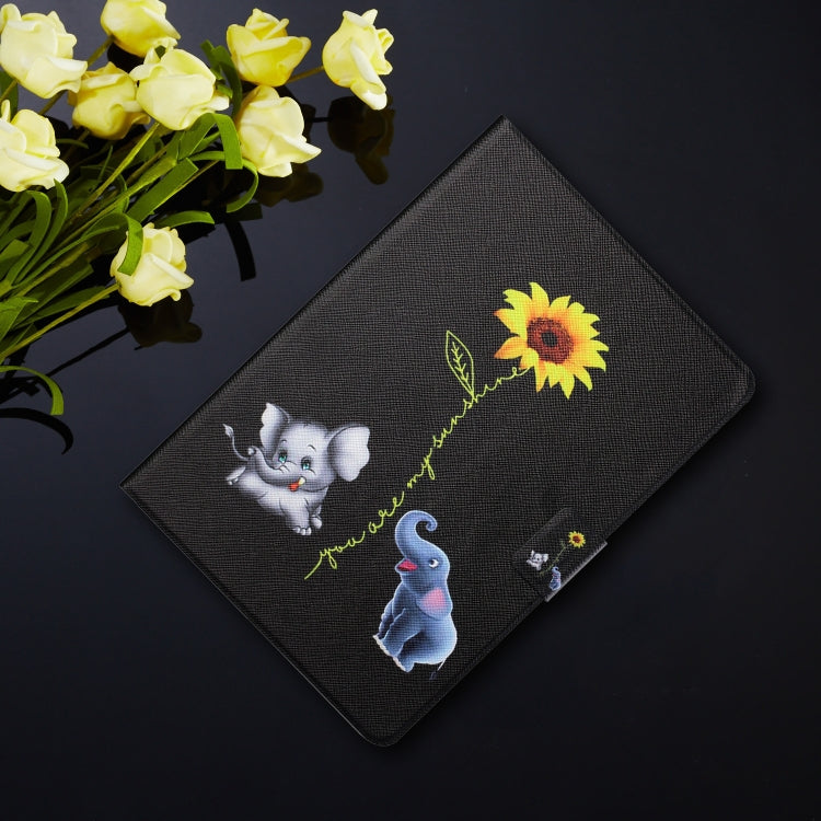 Colored Drawing Horizontal Flip Leather Case with Holder & Card Slots & Sleep / Wake-up Function