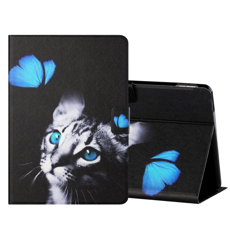 Colored Drawing Horizontal Flip Leather Case with Holder & Card Slots & Sleep / Wake-up Function