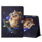 Colored Drawing Horizontal Flip Leather Case with Holder & Card Slots & Sleep / Wake-up Function