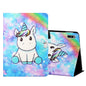 Colored Drawing Horizontal Flip Leather Case with Holder & Card Slots & Sleep / Wake-up Function