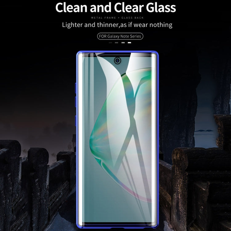 Magnetic Metal Frame Double-sided Tempered Glass Case