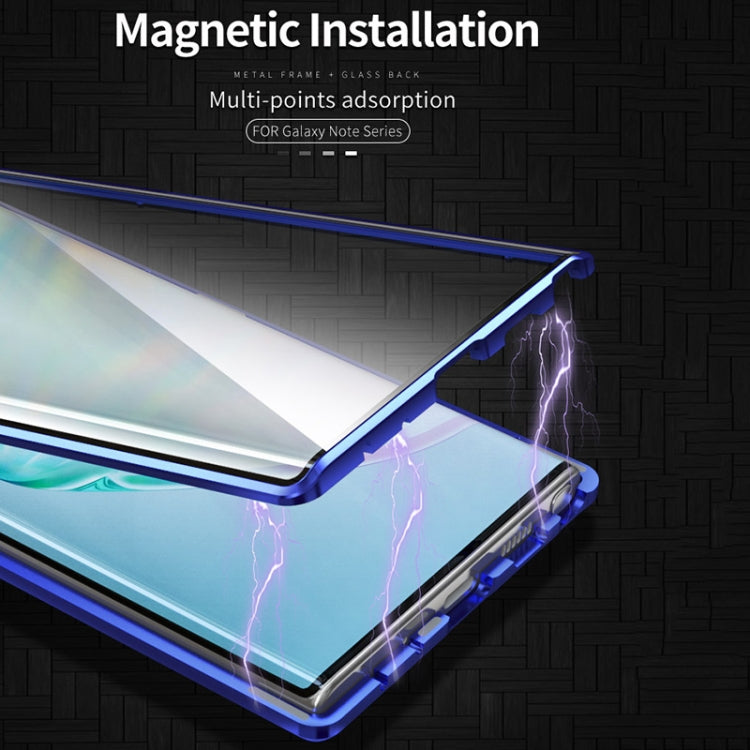 Magnetic Metal Frame Double-sided Tempered Glass Case