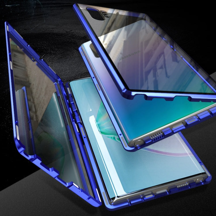 Magnetic Metal Frame Double-sided Tempered Glass Case