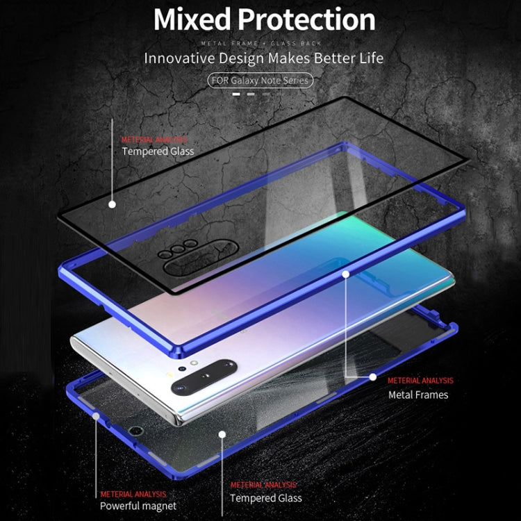 Magnetic Metal Frame Double-sided Tempered Glass Case