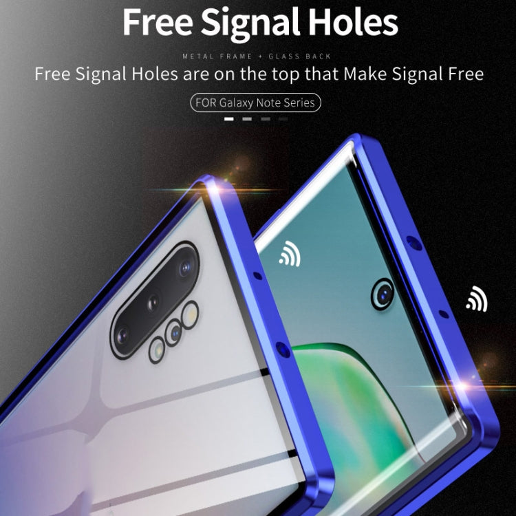 Magnetic Metal Frame Double-sided Tempered Glass Case