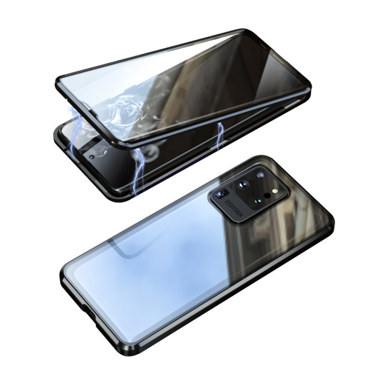 Magnetic Metal Frame Double-sided Tempered Glass Case