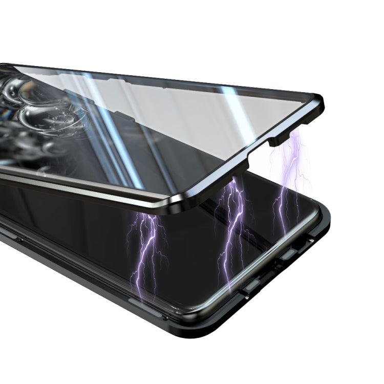 Magnetic Metal Frame Double-sided Tempered Glass Case
