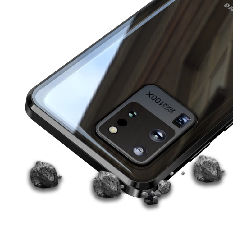 Magnetic Metal Frame Double-sided Tempered Glass Case