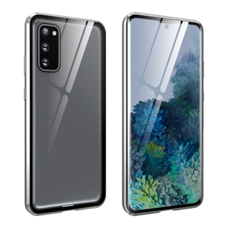 Magnetic Metal Frame Double-sided Tempered Glass Case