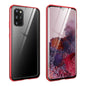 Magnetic Metal Frame Double-sided Tempered Glass Case