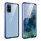 Magnetic Metal Frame Double-sided Tempered Glass Case