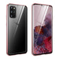Magnetic Metal Frame Double-sided Tempered Glass Case