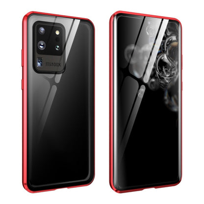 Magnetic Metal Frame Double-sided Tempered Glass Case