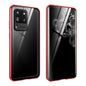 Magnetic Metal Frame Double-sided Tempered Glass Case