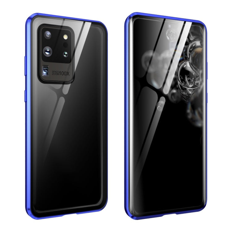 Magnetic Metal Frame Double-sided Tempered Glass Case