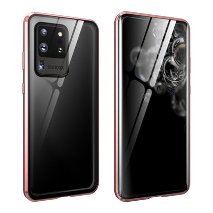 Magnetic Metal Frame Double-sided Tempered Glass Case