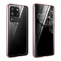 Magnetic Metal Frame Double-sided Tempered Glass Case