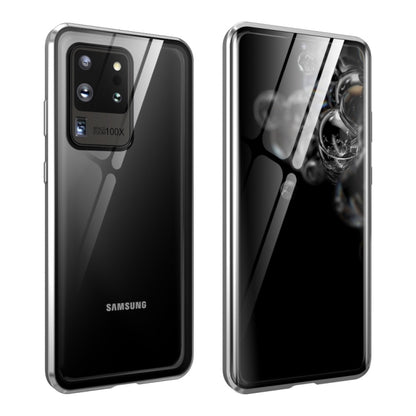 Magnetic Metal Frame Double-sided Tempered Glass Case