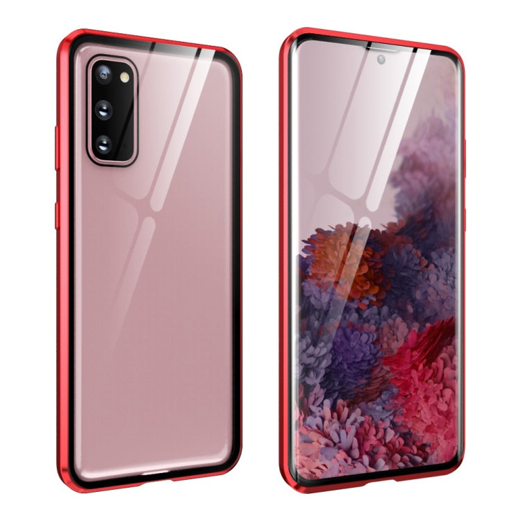 Magnetic Metal Frame Double-sided Tempered Glass Case