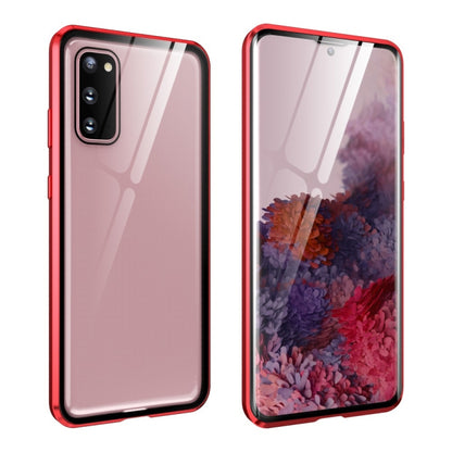 Magnetic Metal Frame Double-sided Tempered Glass Case