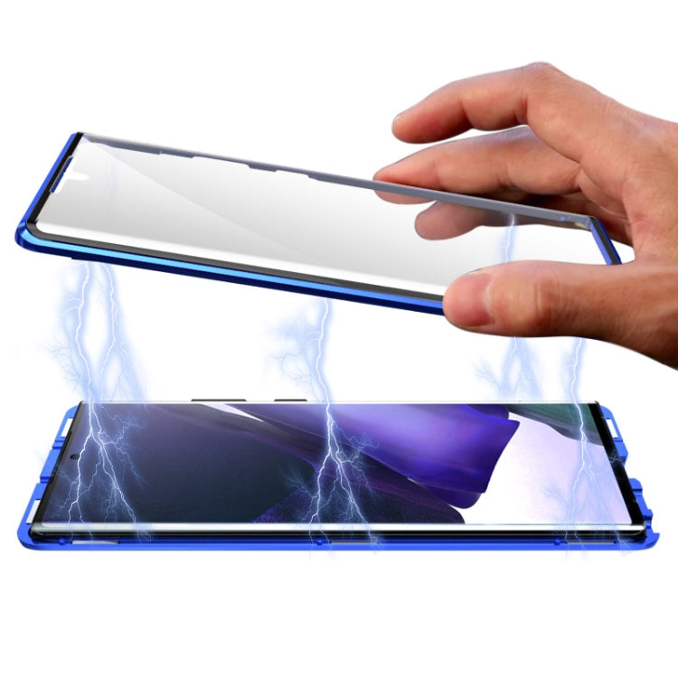 Magnetic Metal Frame Double-sided Tempered Glass Case
