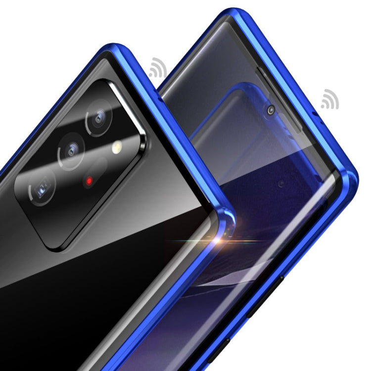 Magnetic Metal Frame Double-sided Tempered Glass Case