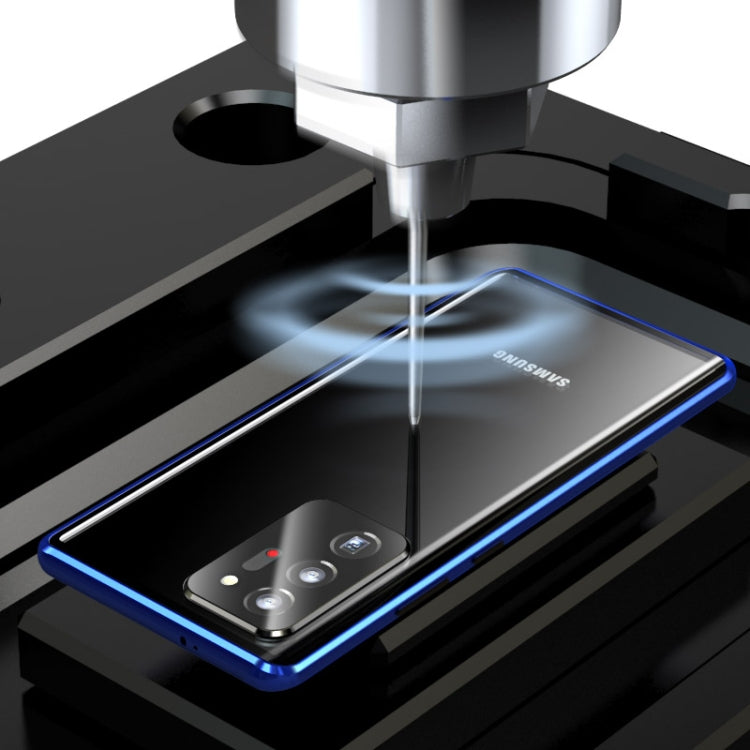 Magnetic Metal Frame Double-sided Tempered Glass Case