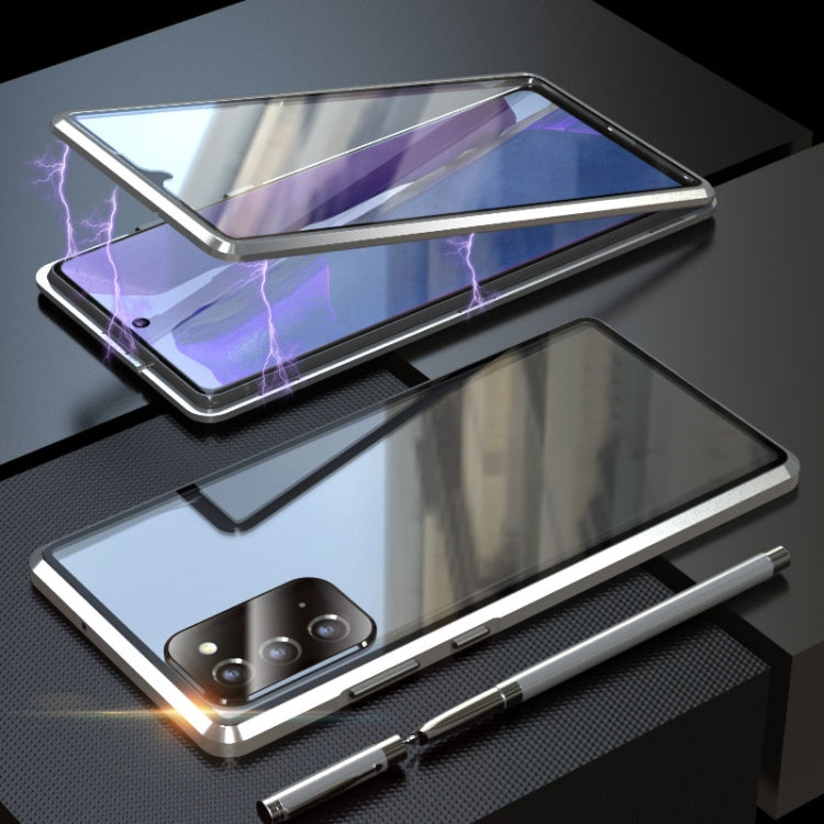 Magnetic Metal Frame Double-sided Tempered Glass Case