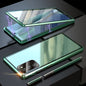 Magnetic Metal Frame Double-sided Tempered Glass Case