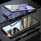 Magnetic Metal Frame Double-sided Tempered Glass Case