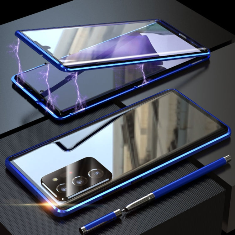 Magnetic Metal Frame Double-sided Tempered Glass Case