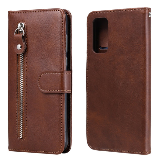 Fashion Calf Texture Zipper Horizontal Flip Leather Case with Stand & Card Slots & Wallet Function, For Samsung Galaxy S20 FE, For Xiaomi Poco X3 NFC