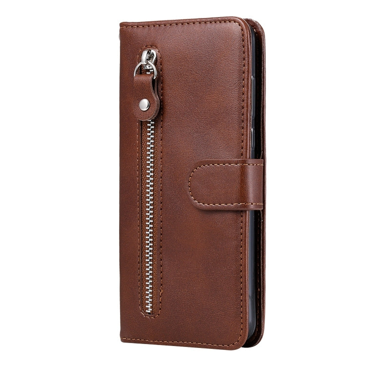 Fashion Calf Texture Zipper Horizontal Flip Leather Case with Stand & Card Slots & Wallet Function, For Samsung Galaxy S20 FE, For Xiaomi Poco X3 NFC