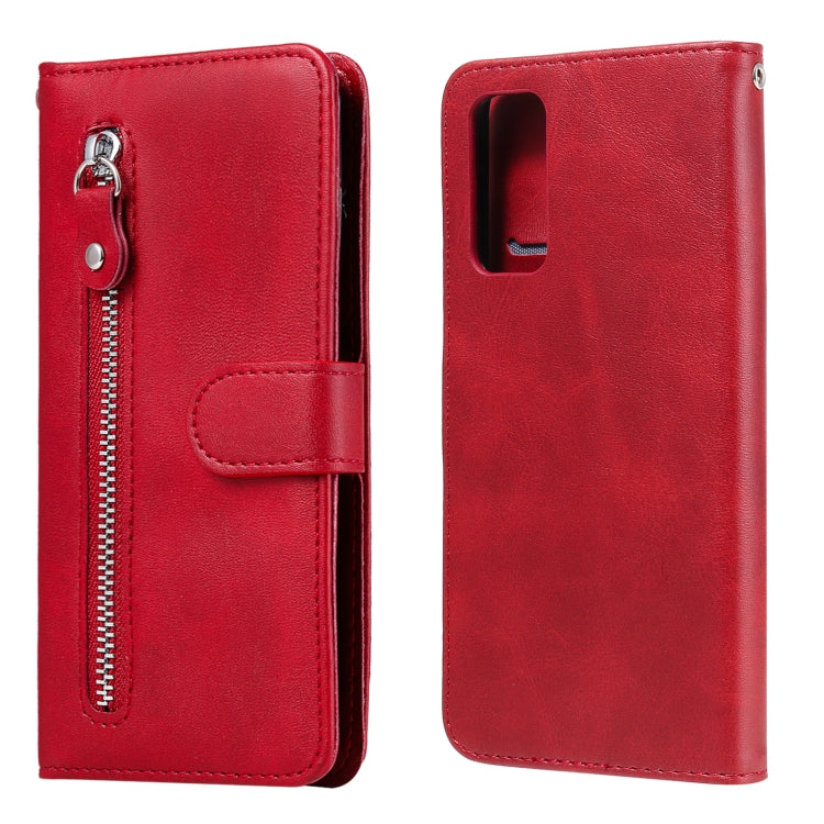 Fashion Calf Texture Zipper Horizontal Flip Leather Case with Stand & Card Slots & Wallet Function, For Samsung Galaxy S20 FE, For Xiaomi Poco X3 NFC