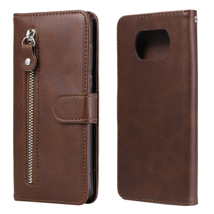 Fashion Calf Texture Zipper Horizontal Flip Leather Case with Stand & Card Slots & Wallet Function, For Samsung Galaxy S20 FE, For Xiaomi Poco X3 NFC