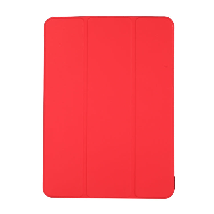 3-folding Skin Texture Horizontal Flip TPU + PU Leather Case with Holder