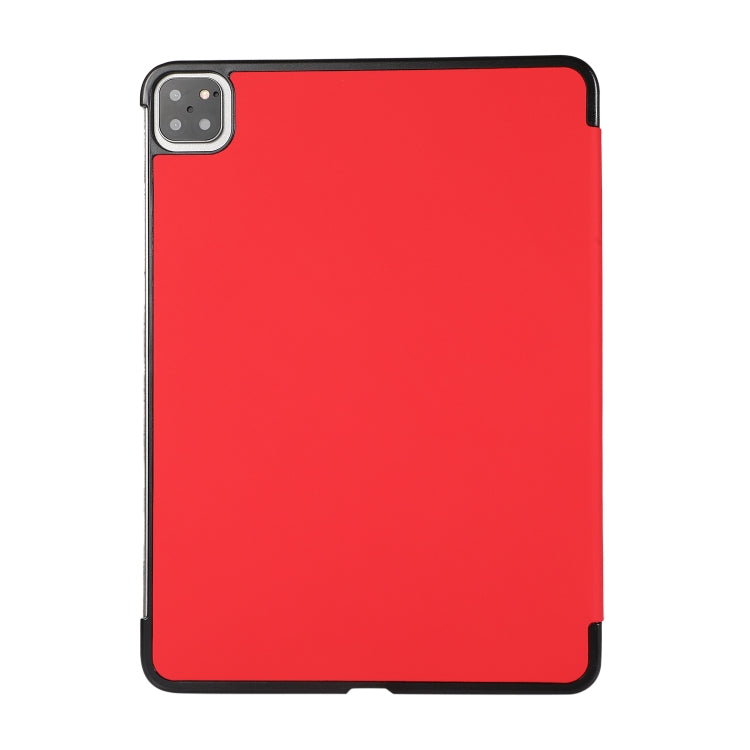 3-folding Skin Texture Horizontal Flip TPU + PU Leather Case with Holder