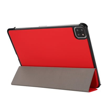 3-folding Skin Texture Horizontal Flip TPU + PU Leather Case with Holder