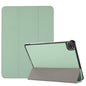 3-folding Skin Texture Horizontal Flip TPU + PU Leather Case with Holder
