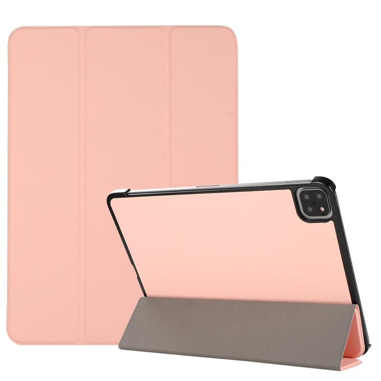 3-folding Skin Texture Horizontal Flip TPU + PU Leather Case with Holder
