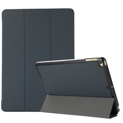 3-folding Skin Texture Horizontal Flip TPU + PU Leather Case with Holder