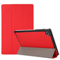 3-folding Skin Texture Horizontal Flip TPU + PU Leather Case with Holder